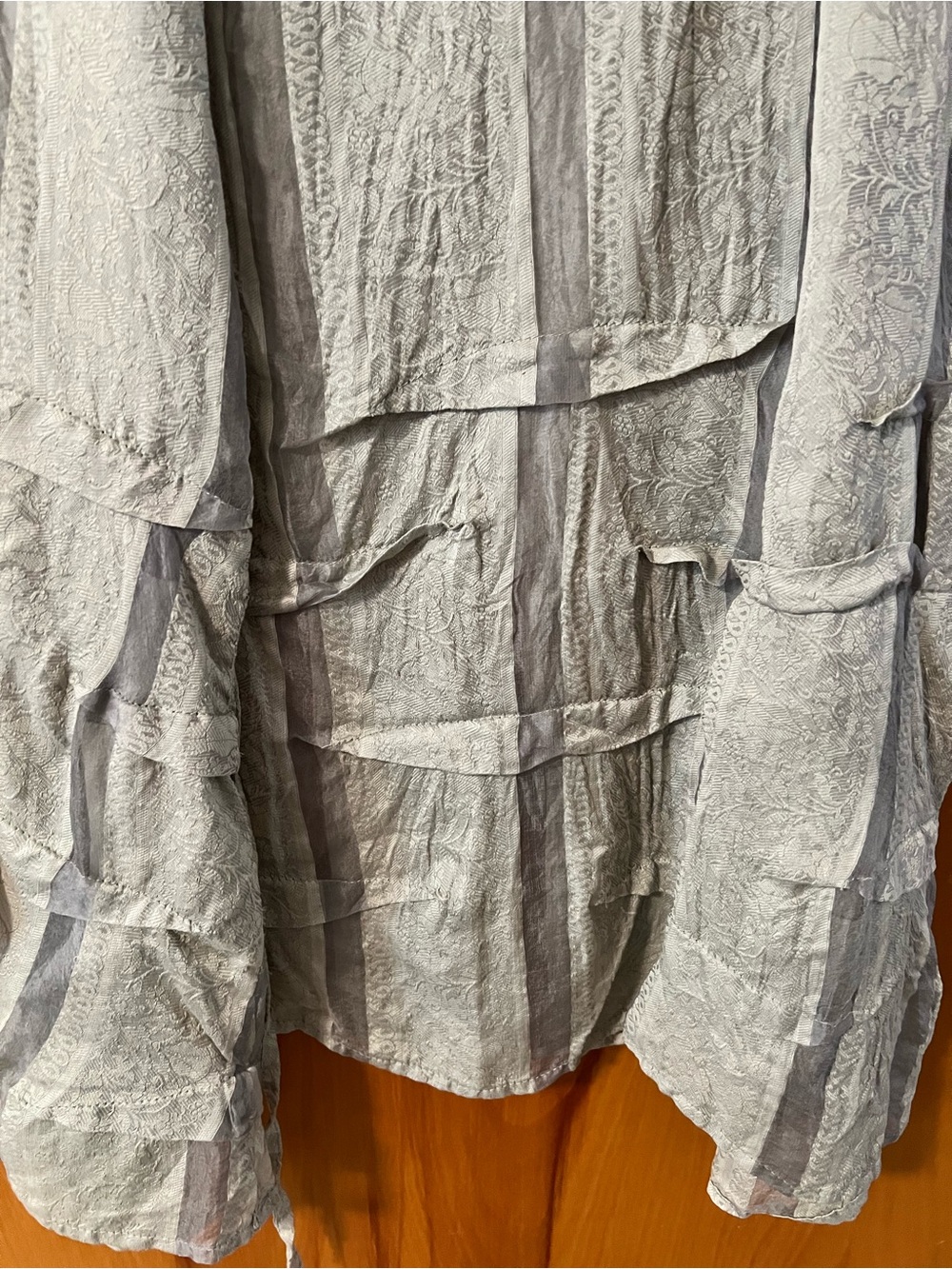 Krista Larson Light Green Textured Spaghetti Strap Sundress Layering Piece - Picture 3 of 6